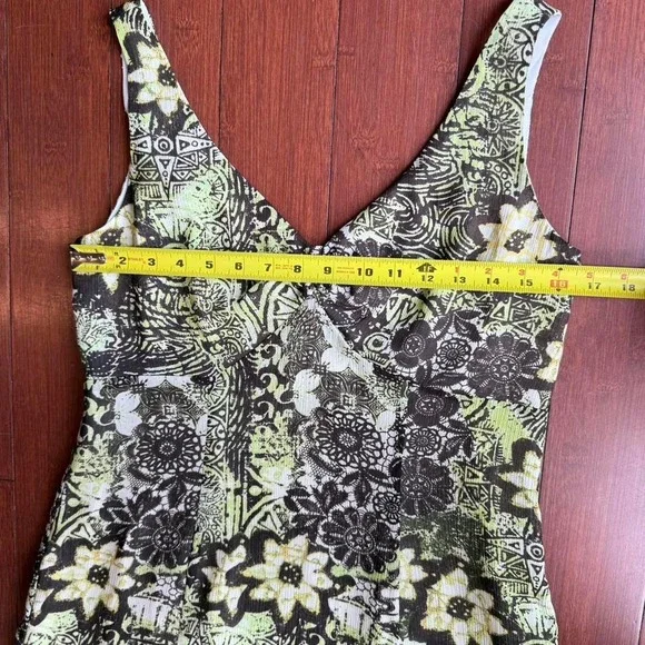 Tribal Brand Green & Brown Floral Midi‎ - Picture 6 of 7